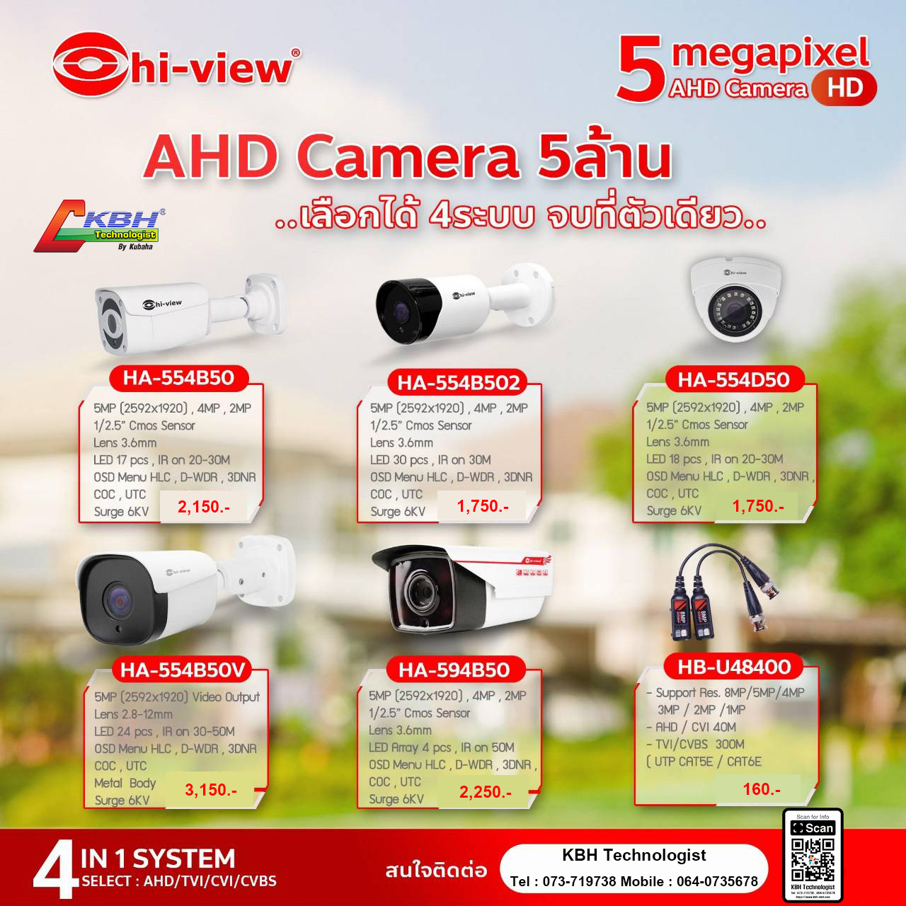 AHD Camera 5 Megapixel