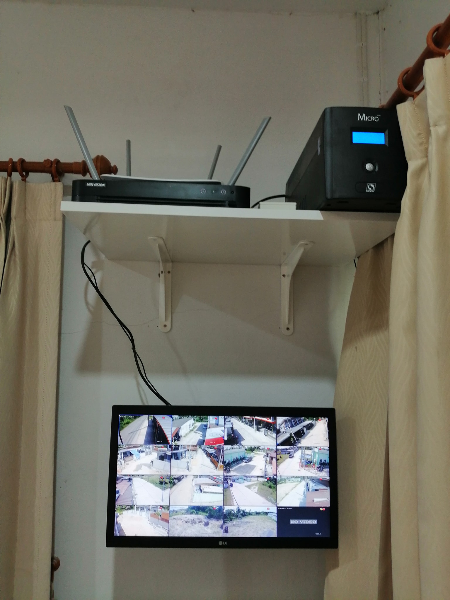 งานติดตั้ง ระบบ CCTV หมู่บ้าน